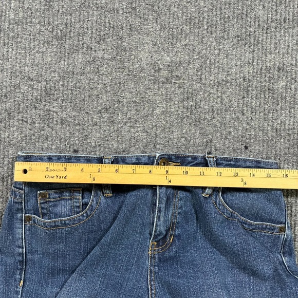 Calvin Klein Jeans Womens Capri Size 10 Blue Denim Cotton Stretch Mid Rise - Picture 5 of 9